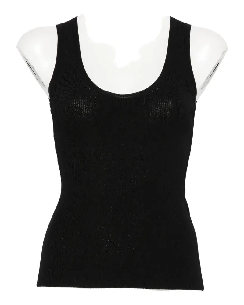 Max Mara Editta ribbed-knit tank top - Schwarz Schwarz