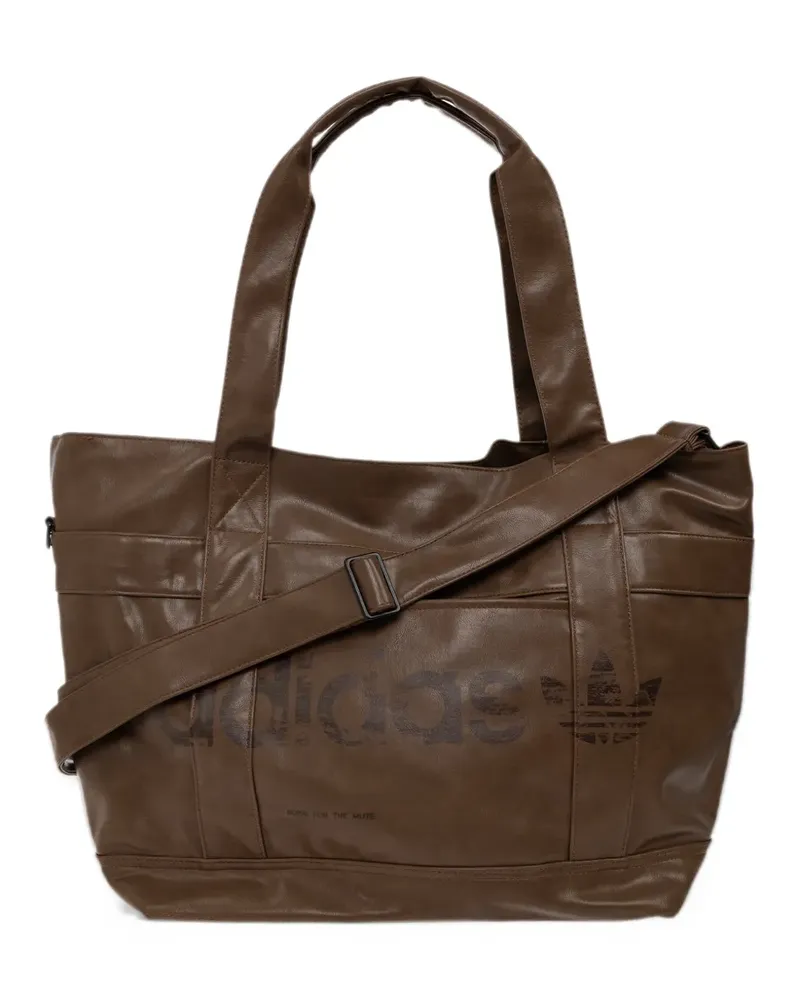 adidas x Song For The Mute logo-print shoulder bag - Braun Braun