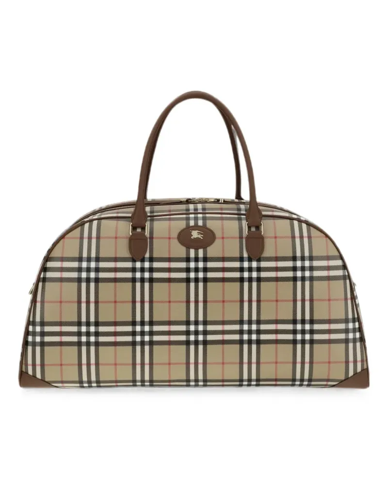 Burberry Reisetasche mit Check - Nude Nude
