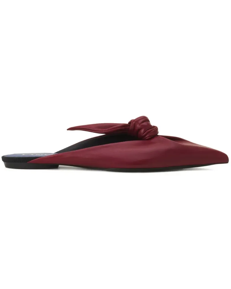 Lanvin Spitze Mules mit Knoten - Rot Rot
