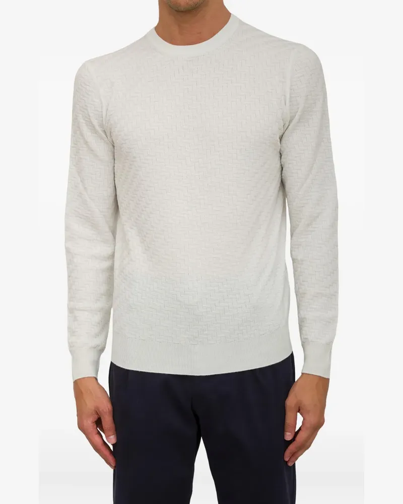 Corneliani Klassisches T-Shirt - Weiß Weiß