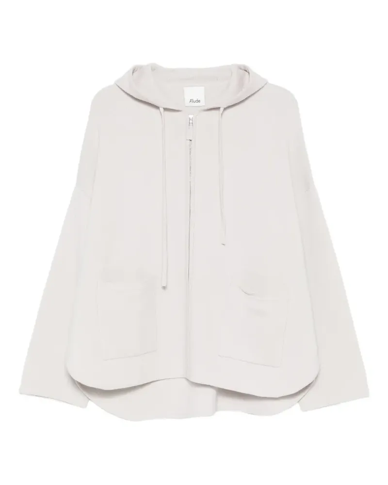 ALLUDE zip-up cardigan - Grau Grau