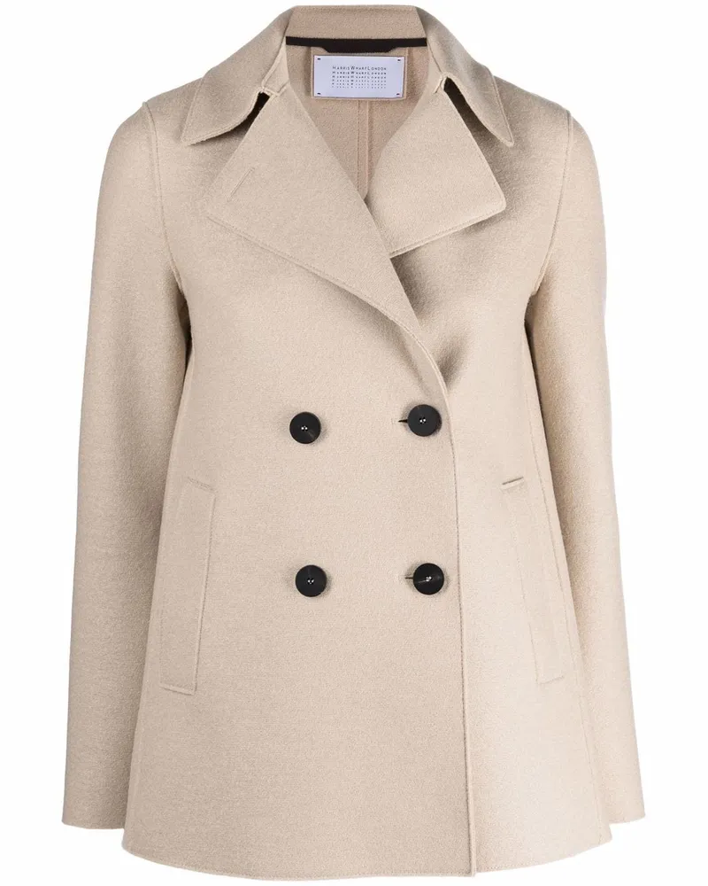 Harris Wharf London Doppelreihiger Blazer Nude