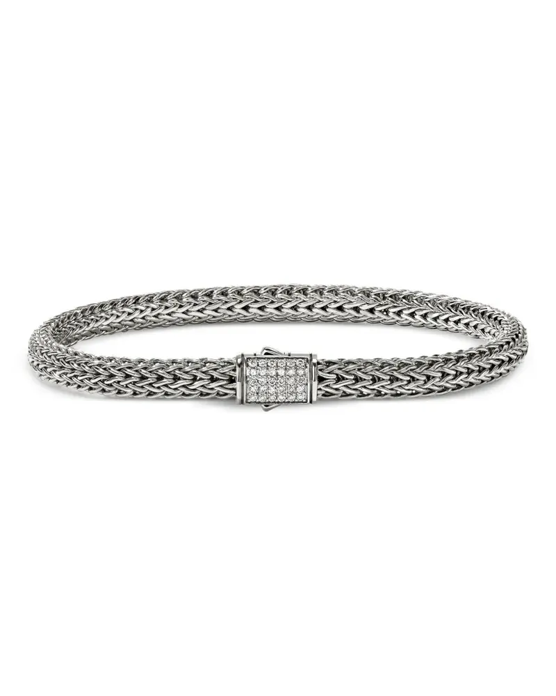 John Hardy sterling silver Icon diamond bracelet - Silber Silber