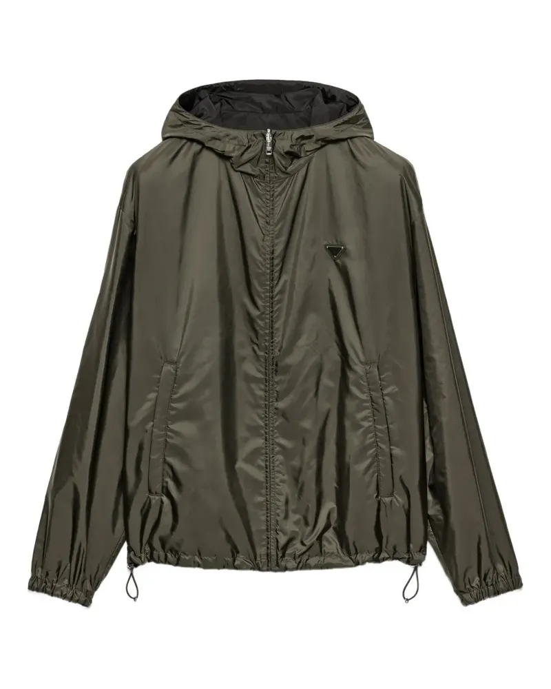 Prada Wendbare Re-Nylon Jacke - Grün Grün