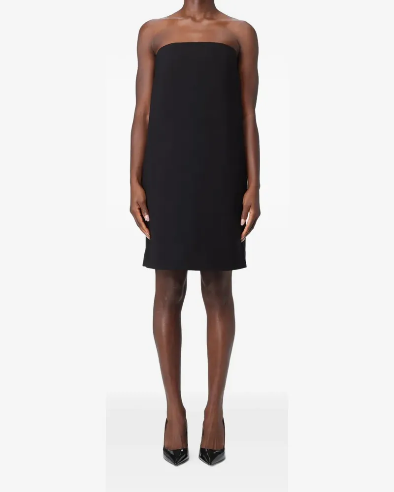 Moschino bow strapless mini dress - Schwarz Schwarz