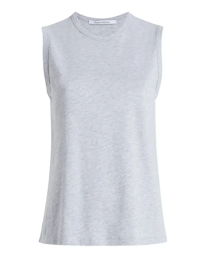 Another Tomorrow Ärmelloses T-Shirt - Grau Grau