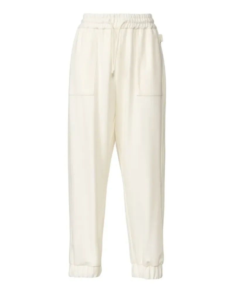 Fabiana Filippi drawstring-waist elasticated-cuffs track pants - Nude Nude