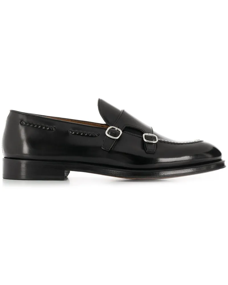 Doucal´s Glänzende Monk-Schuhe - Schwarz Schwarz
