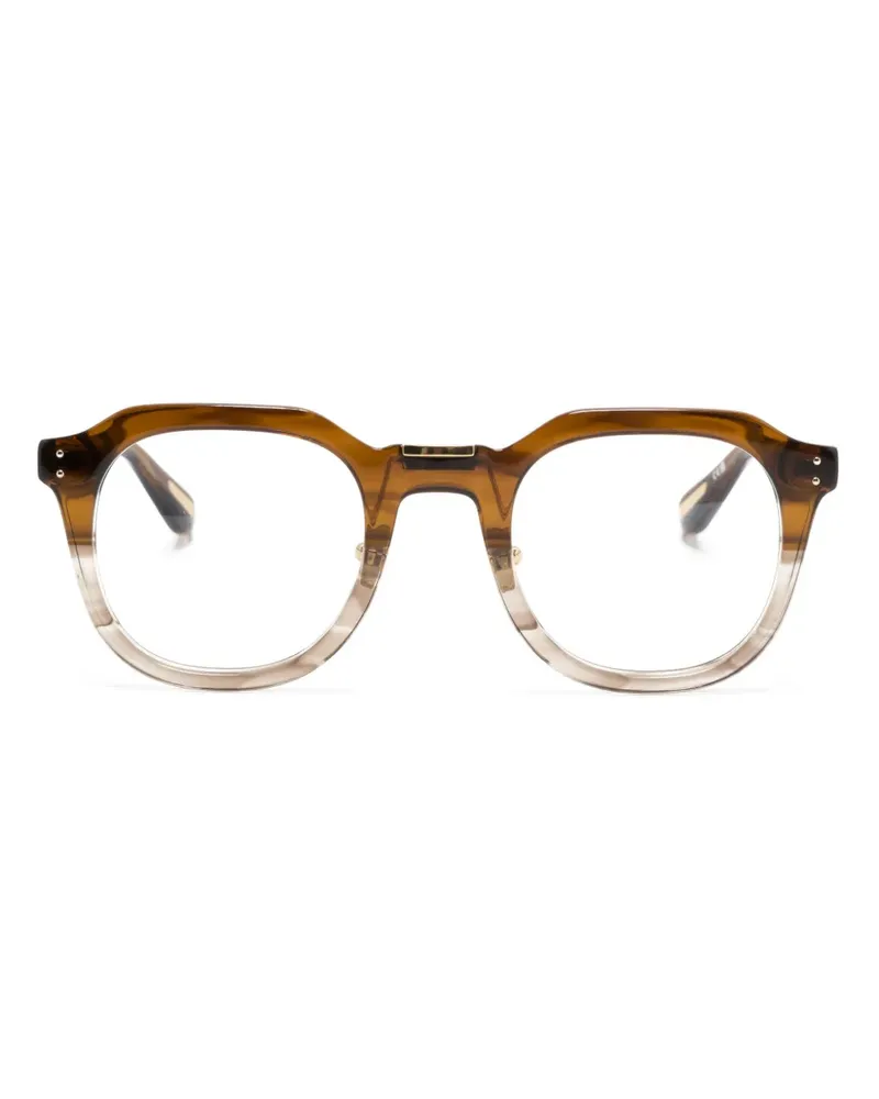 Linda Farrow Eckige Fletcher Brille - Braun Braun