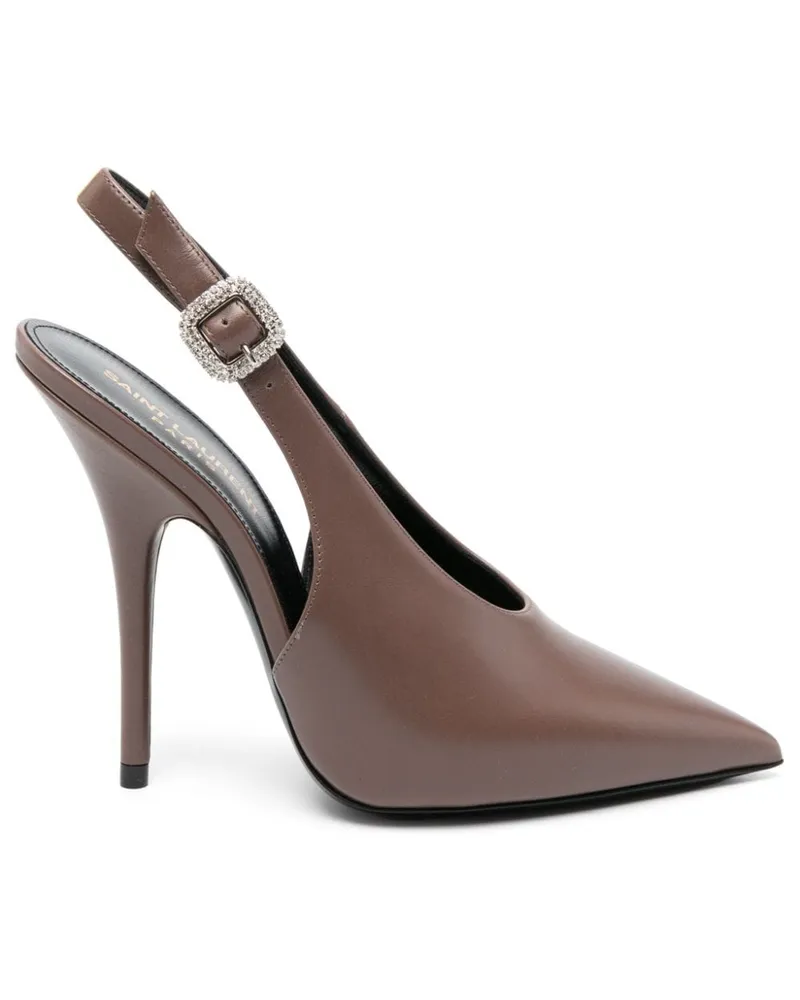 Saint Laurent Slingback-Pumps 125mm - Braun Braun