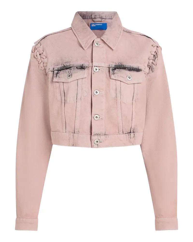 Karl Lagerfeld Jacke mit langen Ärmeln - Rosa Rosa