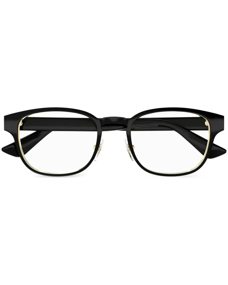 Gucci Brille mit Logo-Gravur - Schwarz Schwarz