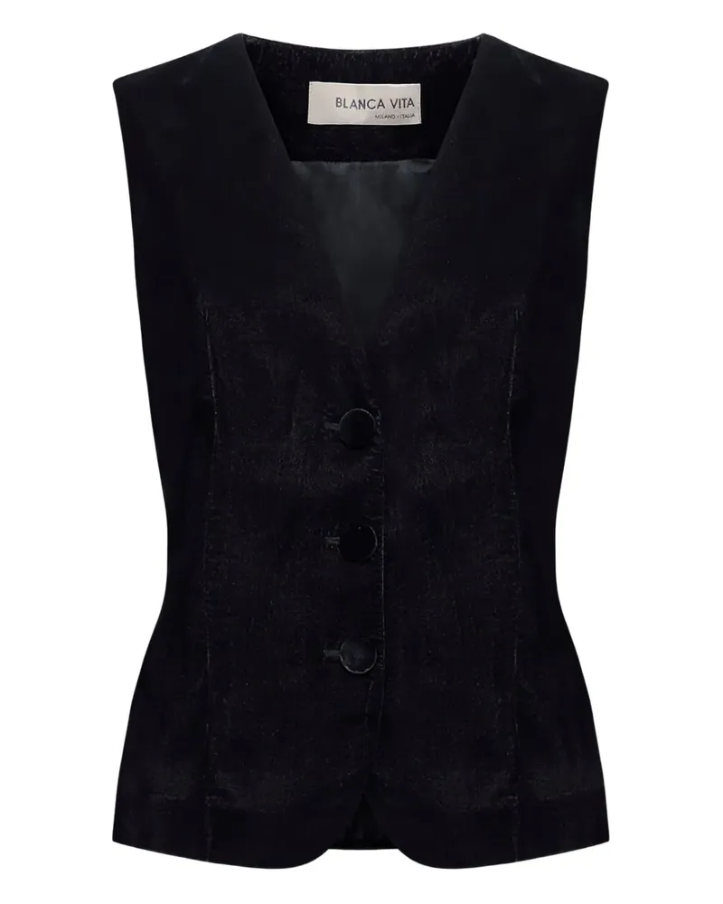 Blanca Geknöpfte Jacke aus Samt - Grau Grau