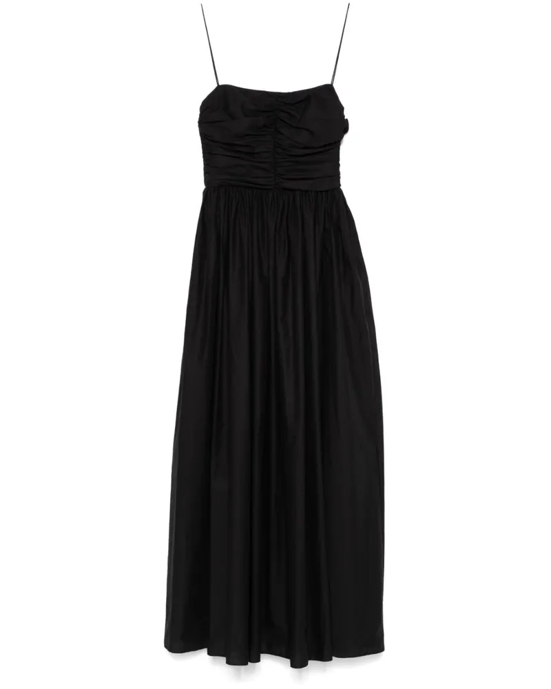 Matteau Gerafftes Maxikleid - Schwarz Schwarz