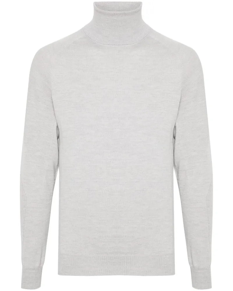 SEASE Fein gestrickter Pullover - Grau Grau