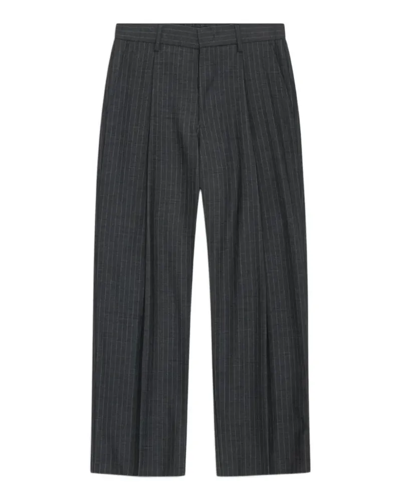 NN 07 Kay pinstriped trousers - Grau Grau