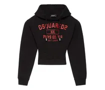 Langärmeliger Hoodie - Schwarz