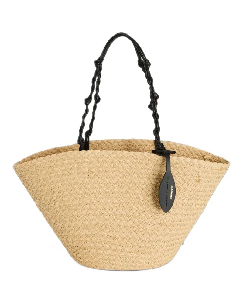 Jil Sander Tangle Beuteltasche mit Logo-Detail - Nude Nude
