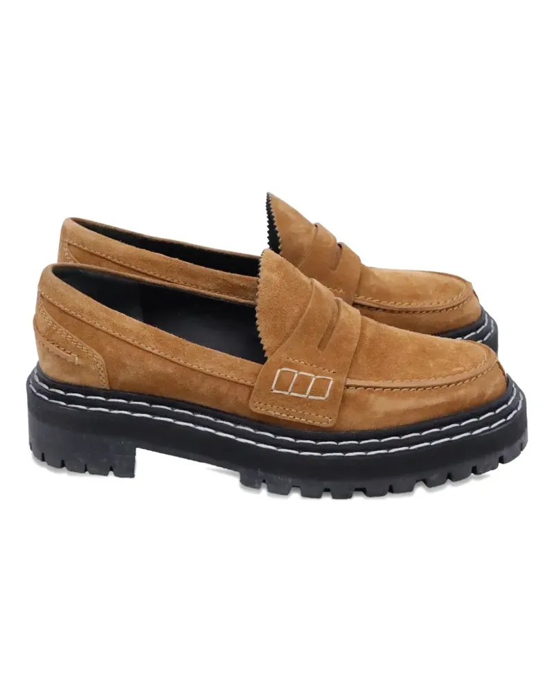 Proenza Schouler penny-detail loafers - Braun Braun