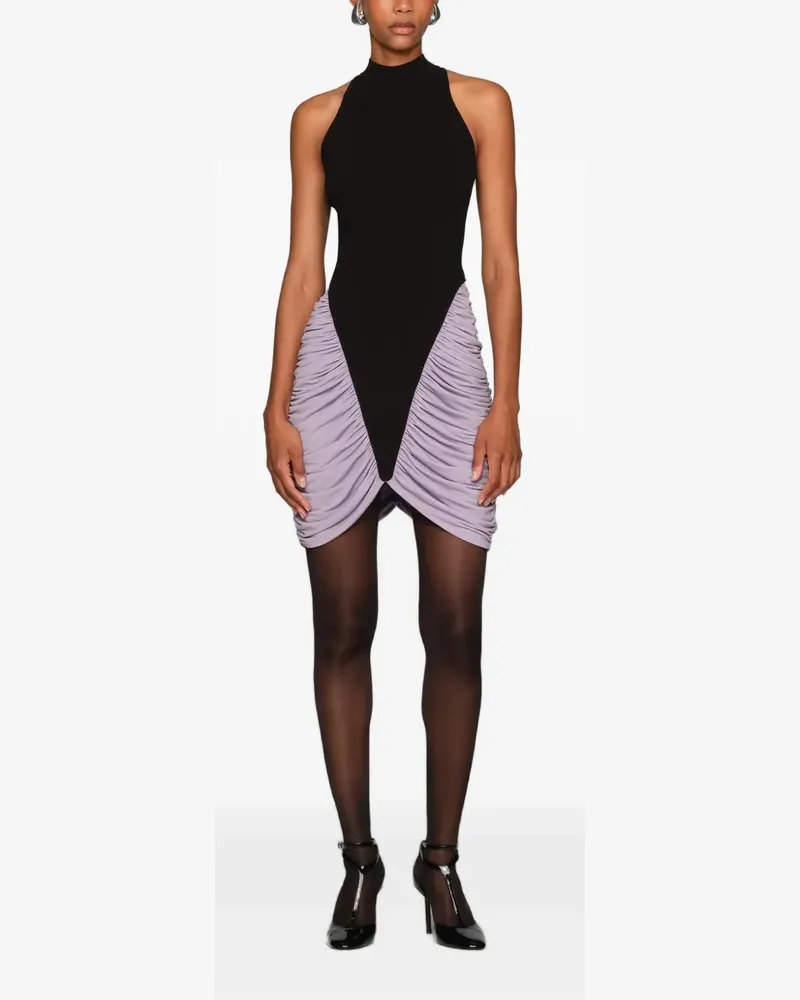 ET OCHS Gerafftes Kleid - Schwarz Schwarz