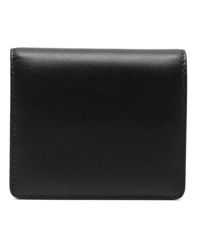 Maison Margiela Portemonnaie mit Ziernähten - Schwarz Schwarz