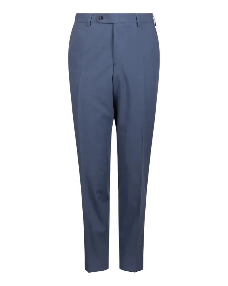 Digel pressed-crease tailored trousers - Blau Blau