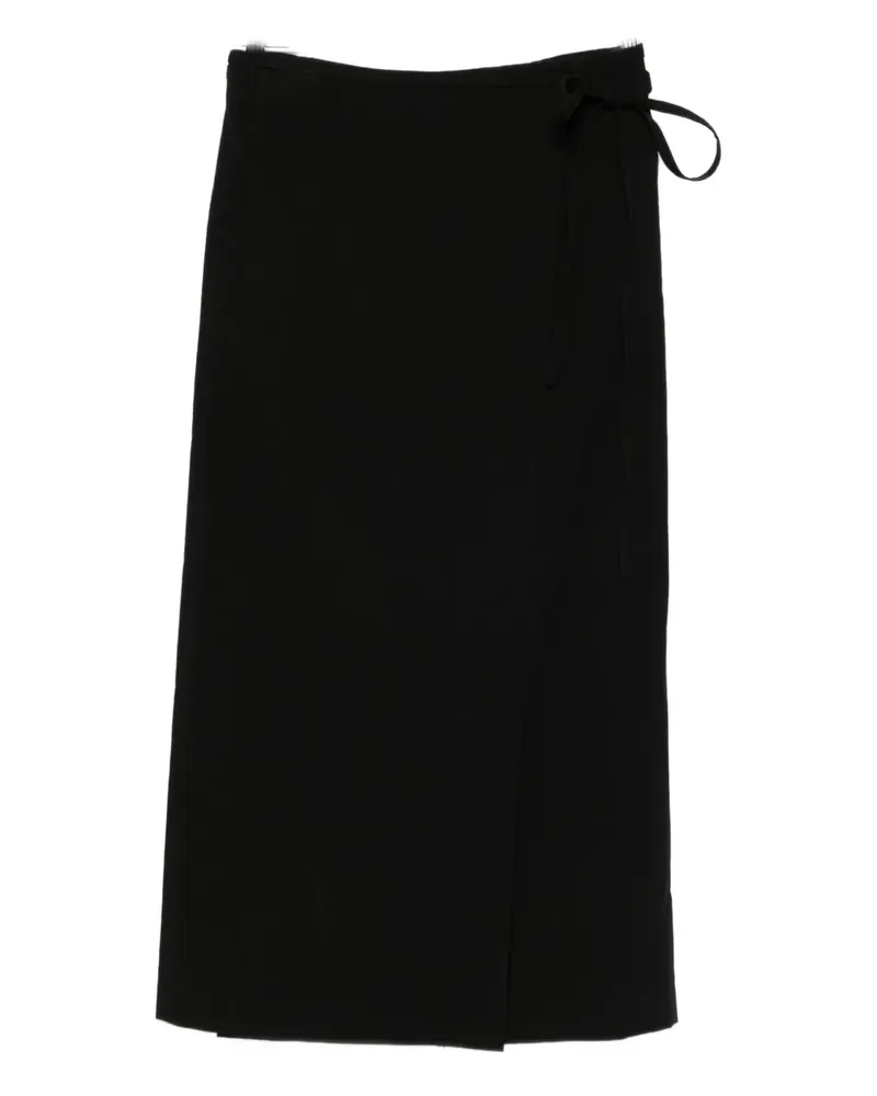 Dunst wrap-tie skirt - Schwarz Schwarz