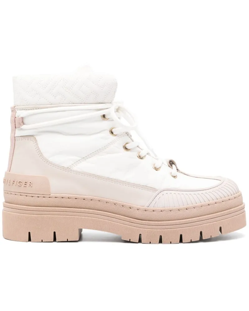 Tommy Hilfiger Gesteppte Stiefeletten - Weiß Weiß