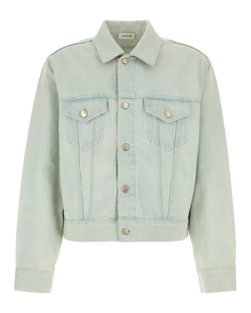 Fear of God bleach-wash denim jacket - Blau Blau