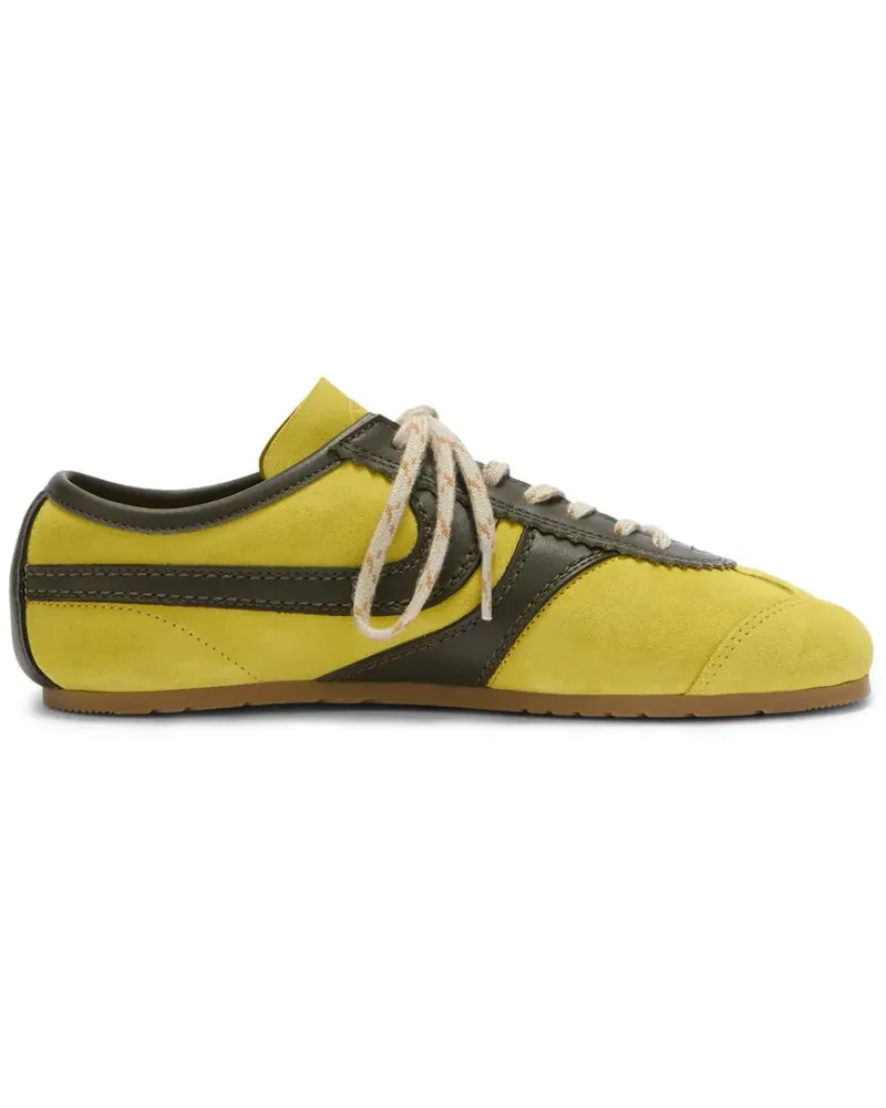 Dries van Noten Sneakers aus Wildleder - Gelb Gelb
