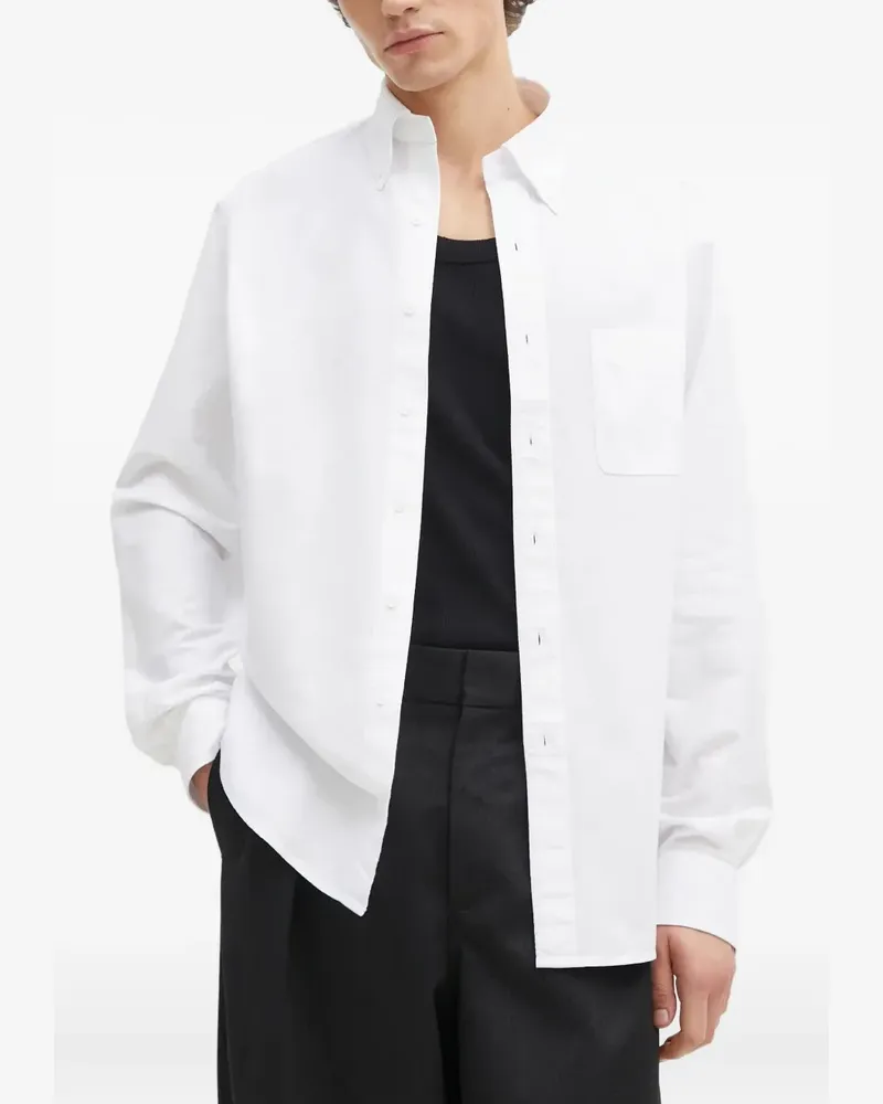 Filippa K Oxford Hemd mit Tasche - Weiß Weiß