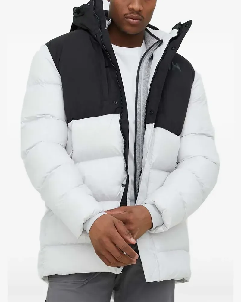 Helly Hansen Kapuzenjacke in Colour-Block-Optik - Weiß Weiß