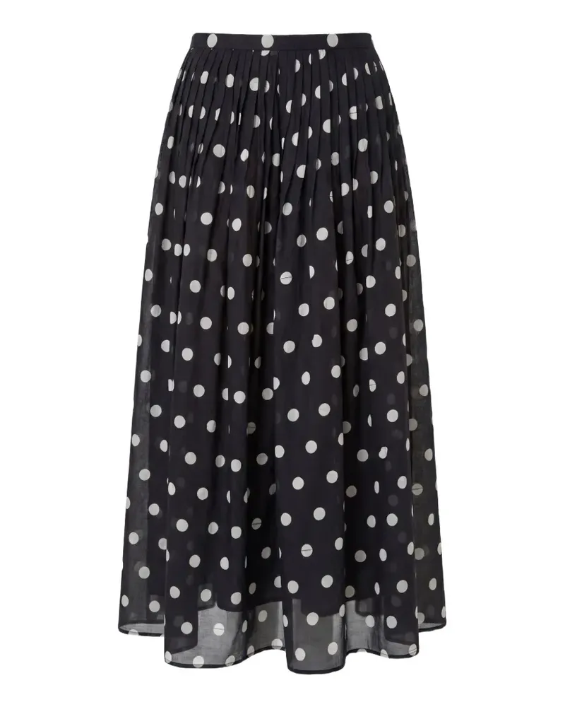 NICHOLAS Marit midi skirt - Schwarz Schwarz