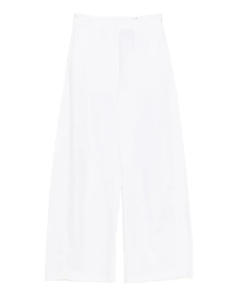 Giuseppe di Morabito Jogginghose mit Perlen - Weiß Weiß