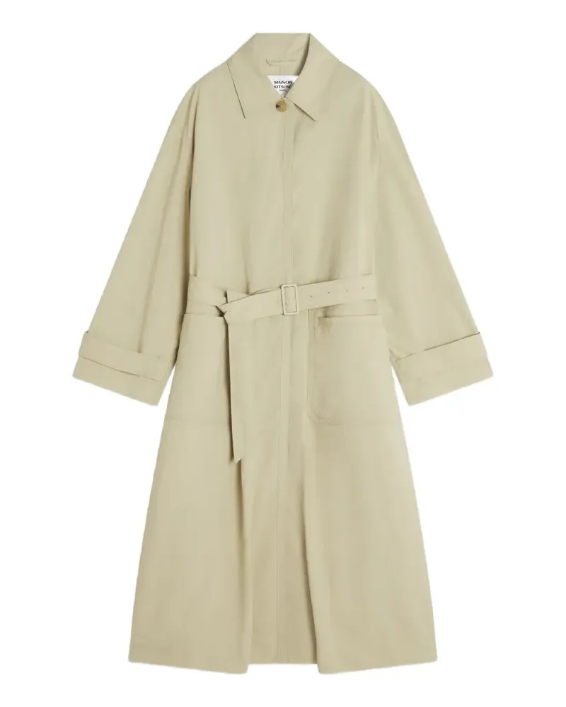 Kitsuné belted trench coat - Nude Nude
