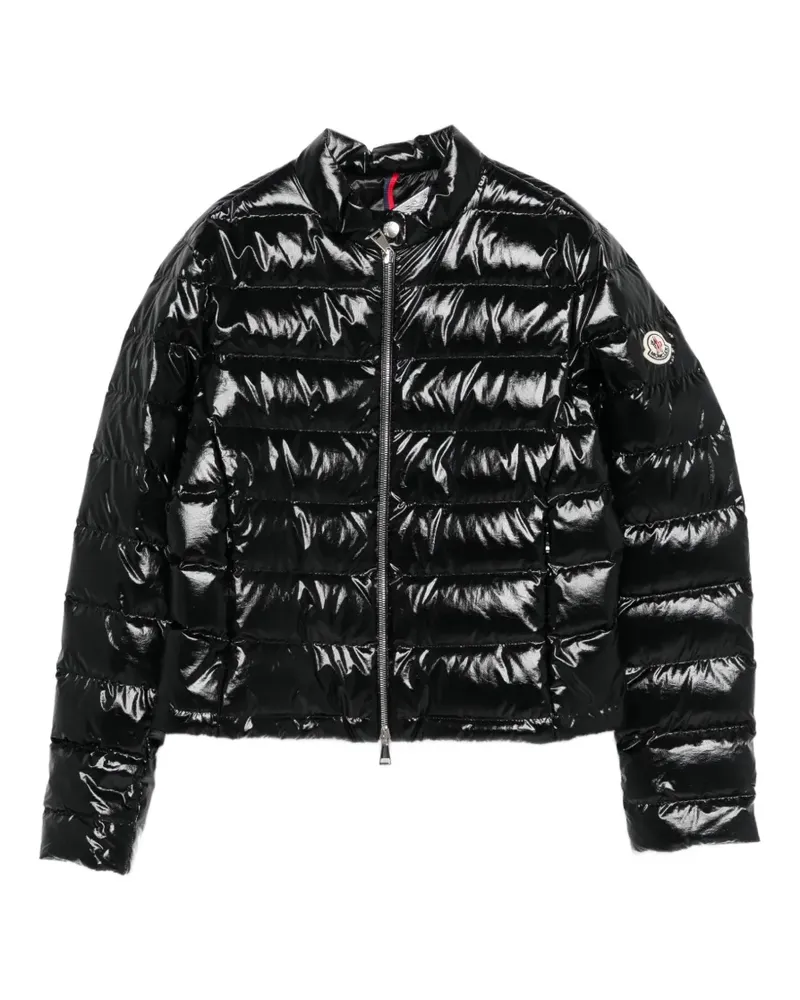 Moncler Papillon shiny padded jacket - Schwarz Schwarz