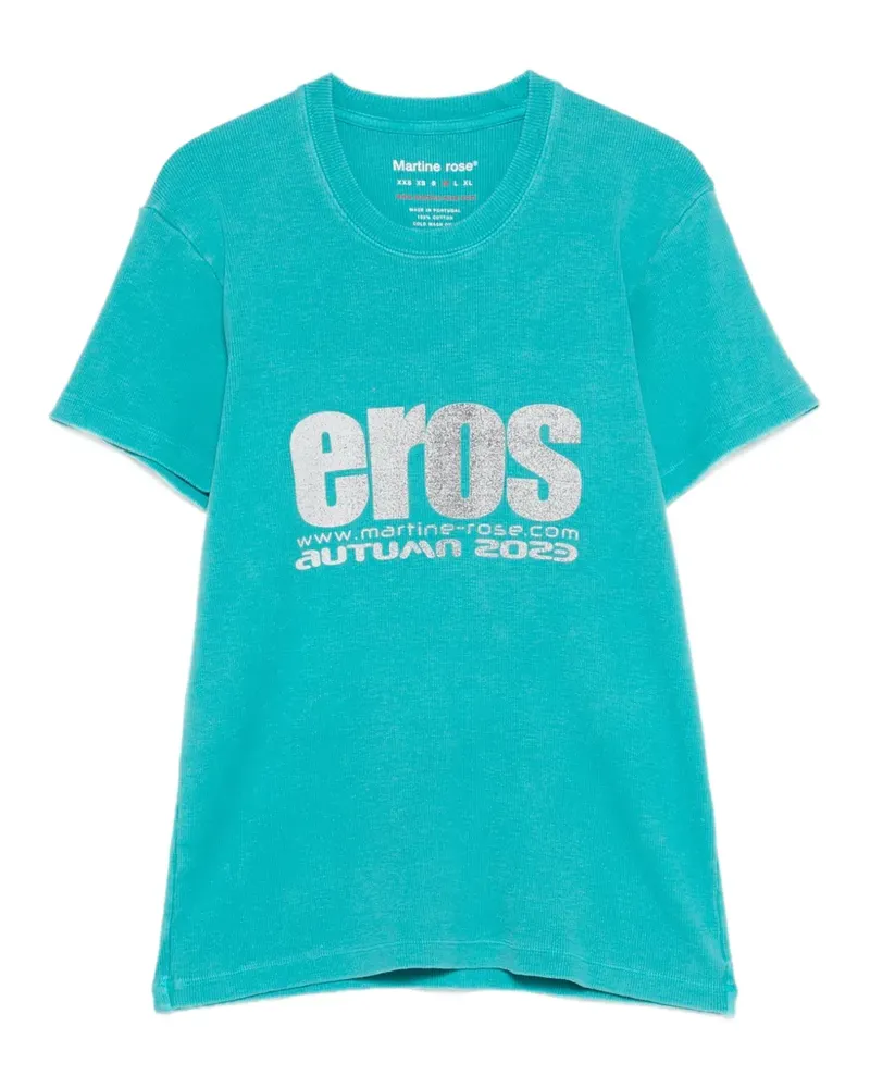 Martine Rose shrunken T-shirt - Blau Blau