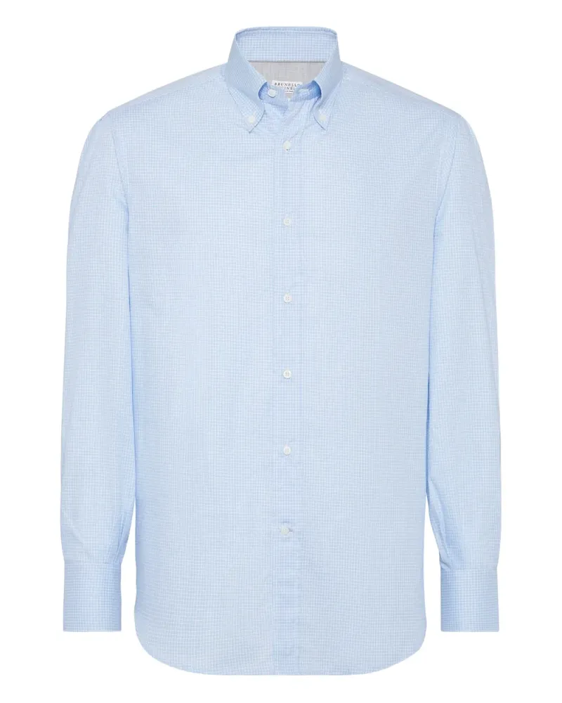 Brunello Cucinelli Klassisches Hemd - Blau Blau