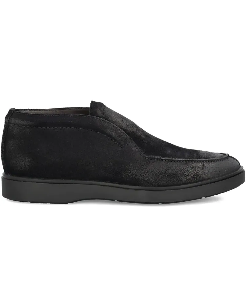 Tagliatore Loafer aus Wildleder - Schwarz Schwarz