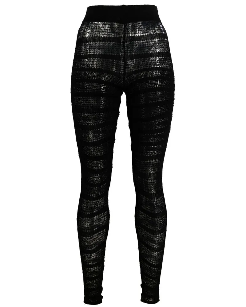 VITELLI Leggings mit Sheer-Effekt Schwarz