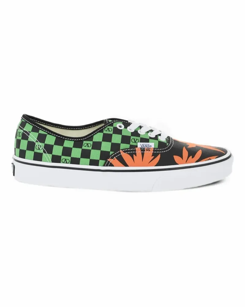 Valentino Garavani x Vans VLogo Sneakers mit Schachbrett- und Tropical Leaves-Print - Schwarz Schwarz