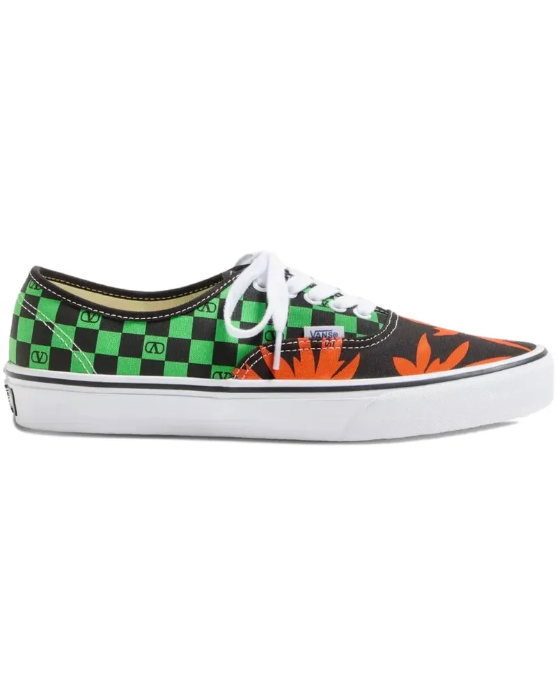Valentino Garavani x Vans VLogo Sneakers mit Schachbrett- und Tropical Leaves-Print - Schwarz Schwarz