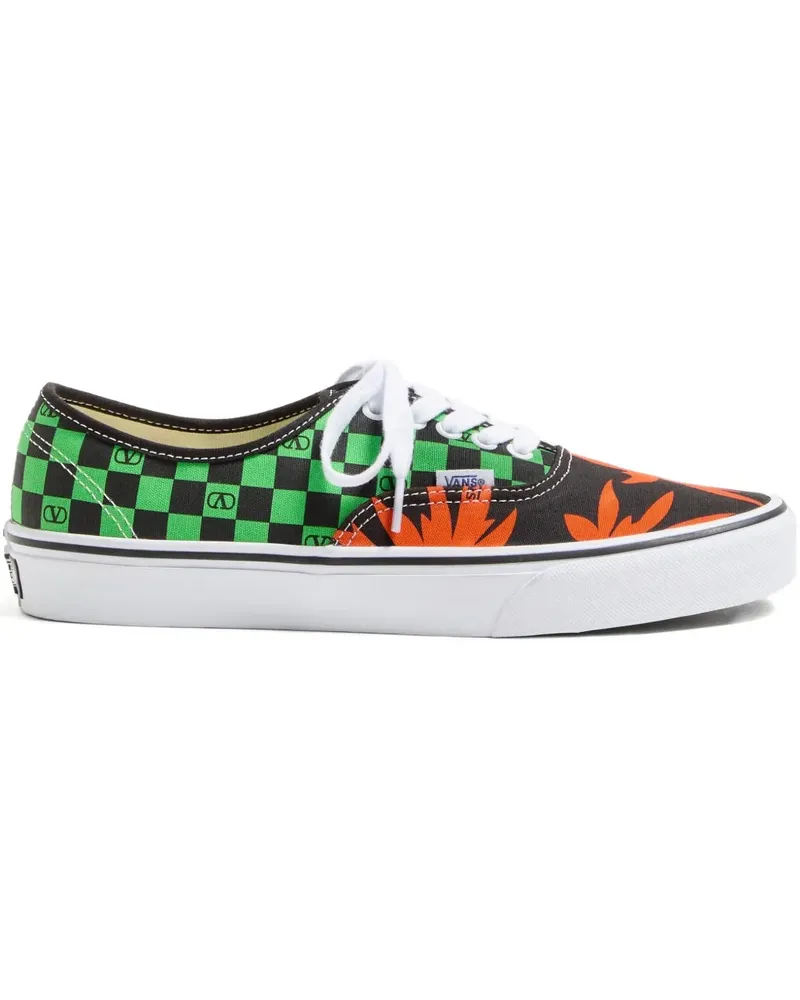 Valentino Garavani x Vans VLogo Sneakers mit Schachbrett- und Tropical Leaves-Print - Schwarz Schwarz
