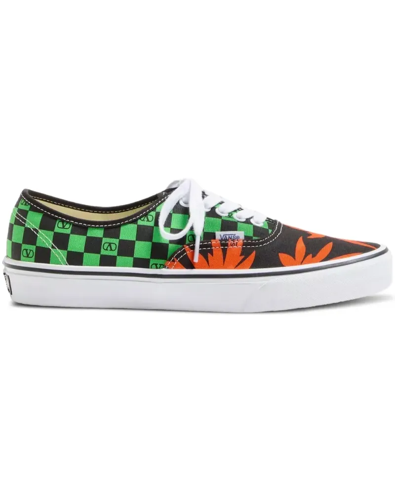 Valentino Garavani x Vans VLogo Sneakers mit Schachbrett- und Tropical Leaves-Print - Schwarz Schwarz