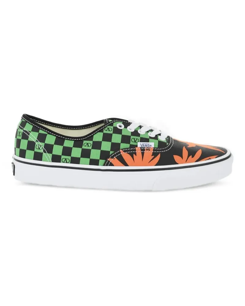 Valentino Garavani x Vans VLogo Sneakers mit Schachbrett- und Tropical Leaves-Print - Schwarz Schwarz