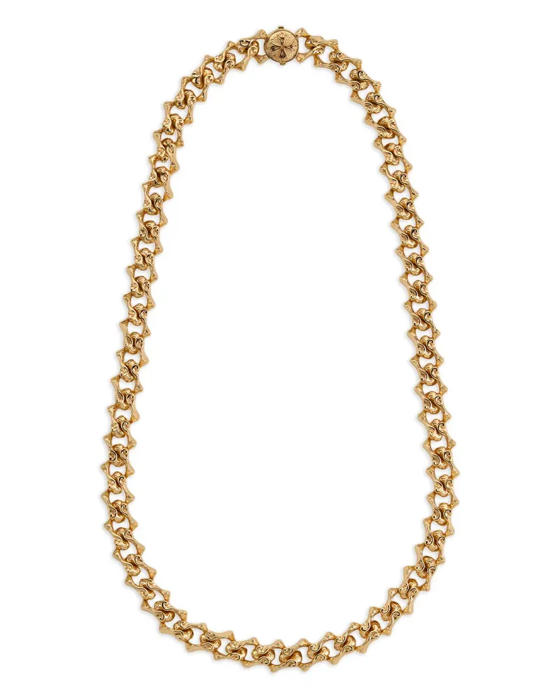Emanuele Bicocchi Sharp logo chain necklace - Gold Gold