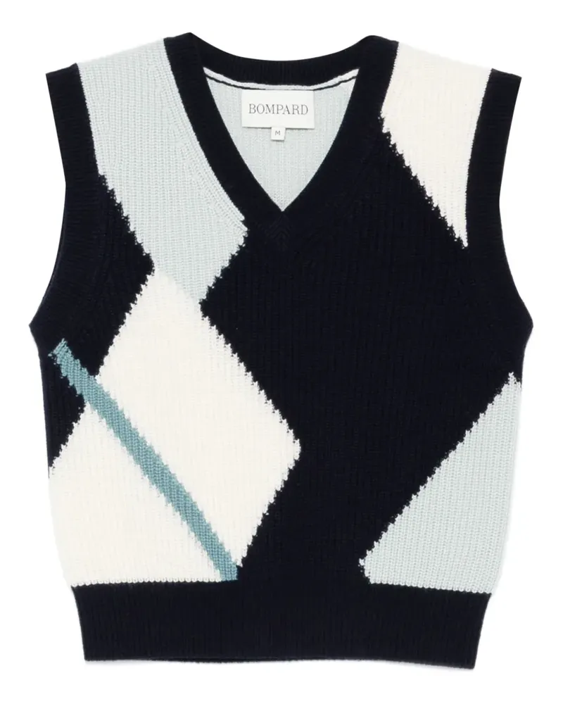 Eric Bompard Pullunder mit Rautenmuster - Blau Blau