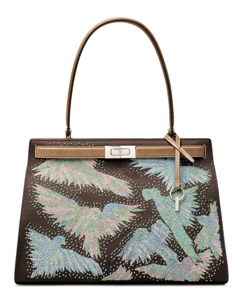 Tory Burch classic Lee Radziwill beaded bag - Braun Braun