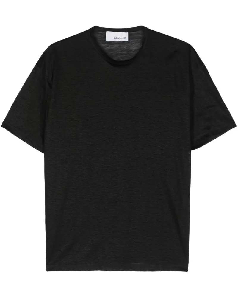 Costumein Liam T-Shirt aus Baumwolle Schwarz